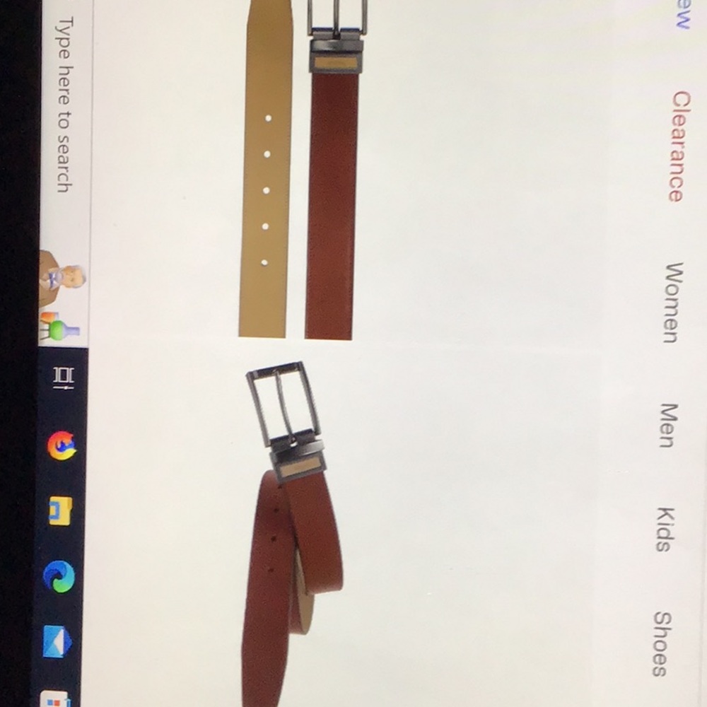 New Nashville Boconi Cognac Leather Belt. Men’s 34